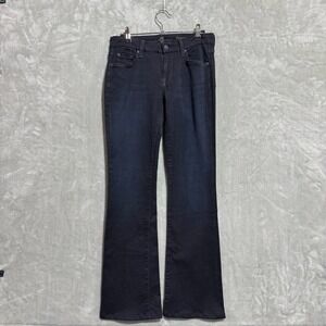 7 For All Mankind Jeans Womens 28 Dark Wash Kimmie Bootcut‎ Slight Flair USA